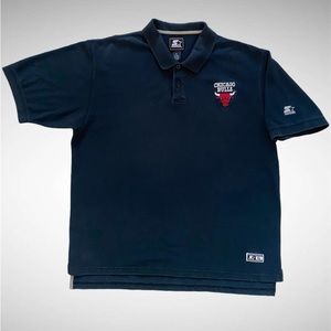 Vintage Starter Chicago Bulls Polo Shirt